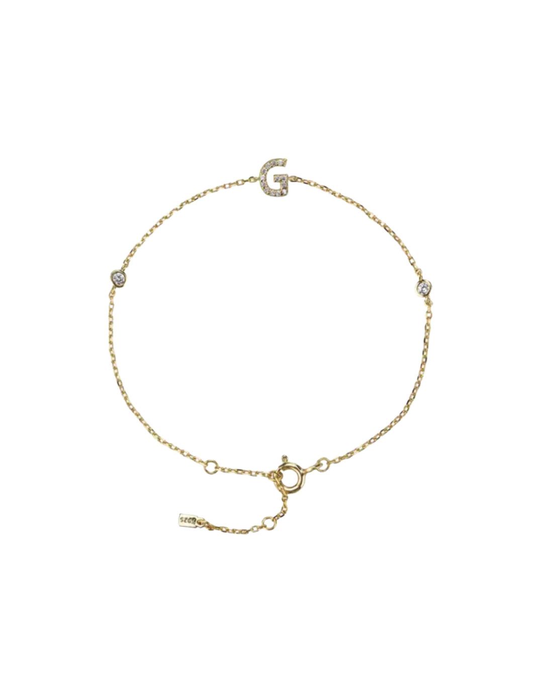 Gold plated - Initial bracelet