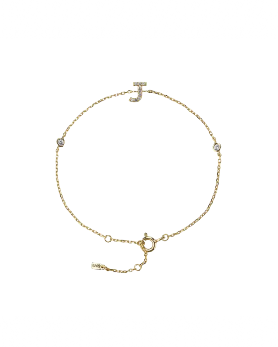 Gold plated - Initial bracelet