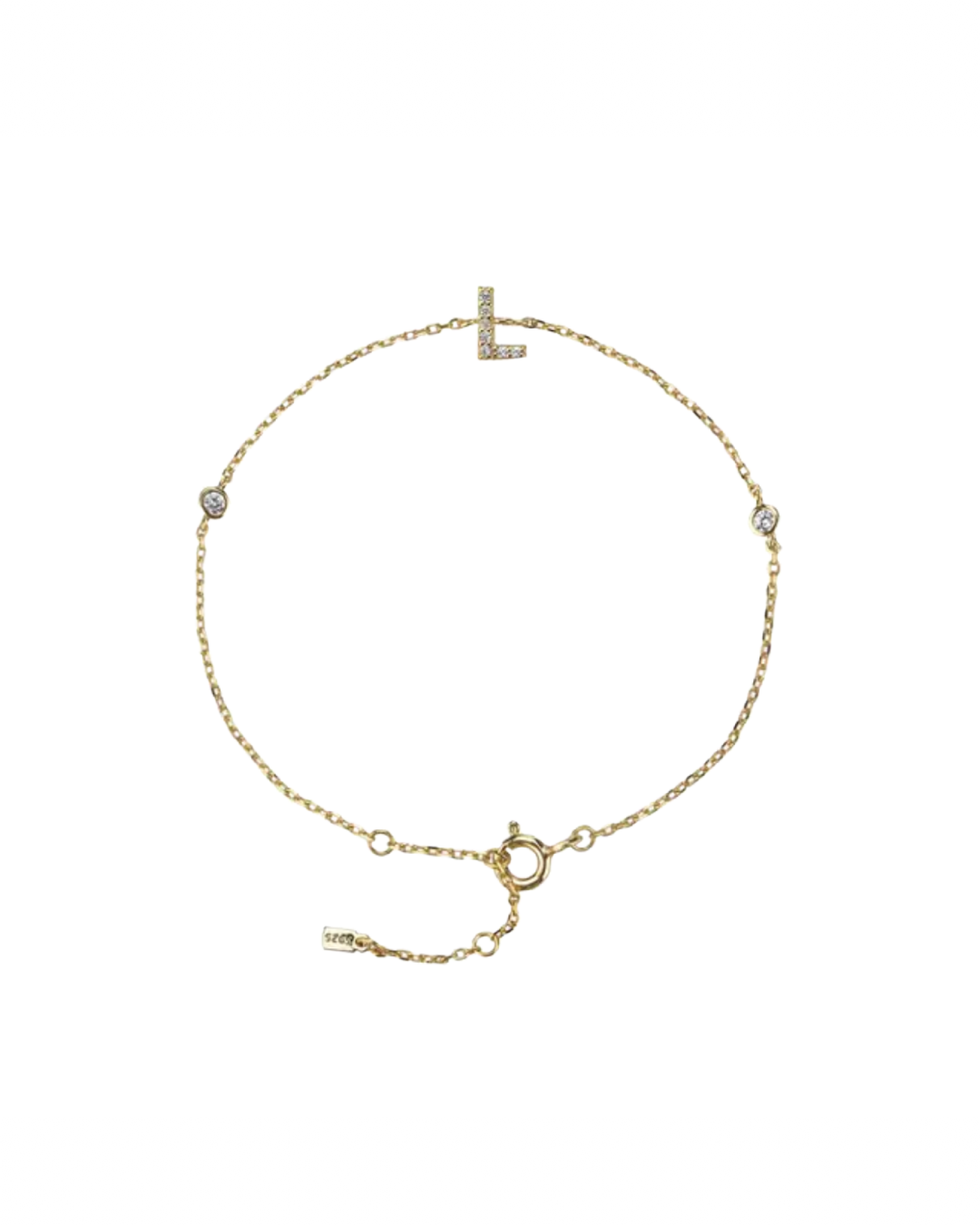 Gold plated - Initial bracelet