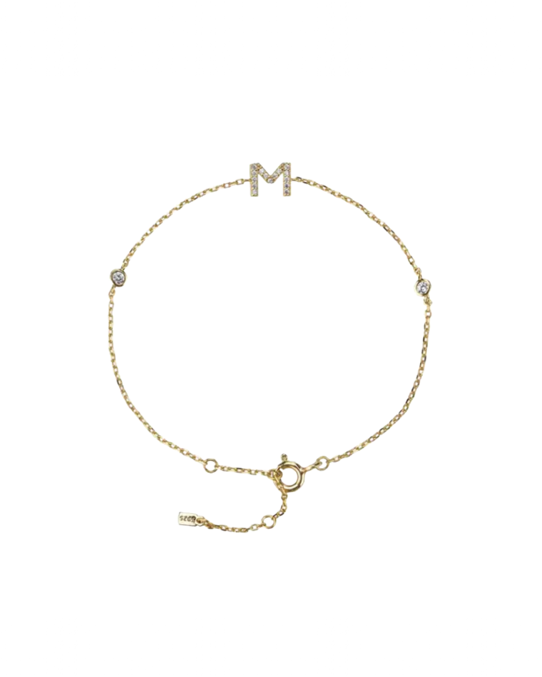 Gold plated - Initial bracelet