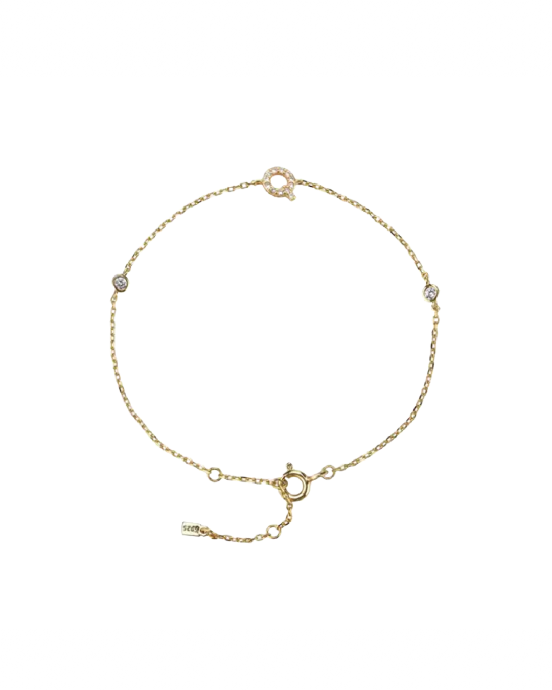 Gold plated - Initial bracelet