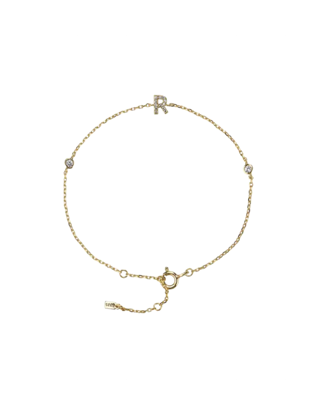 Gold plated - Initial bracelet