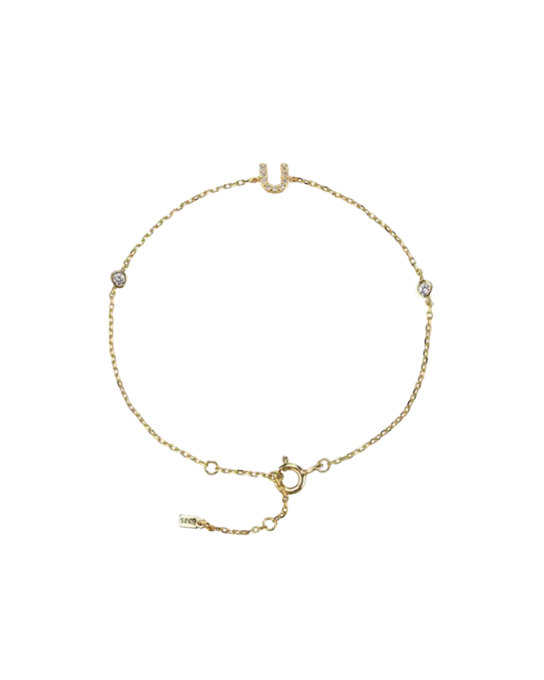 Gold plated - Initial bracelet